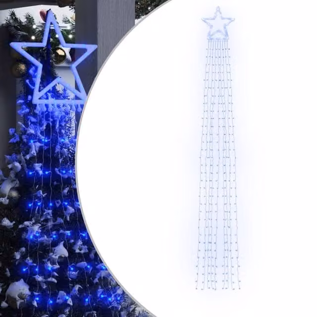 Berkfield Home Christmas Tree Lights with 320 Blue LEDs, 335 cm – 1