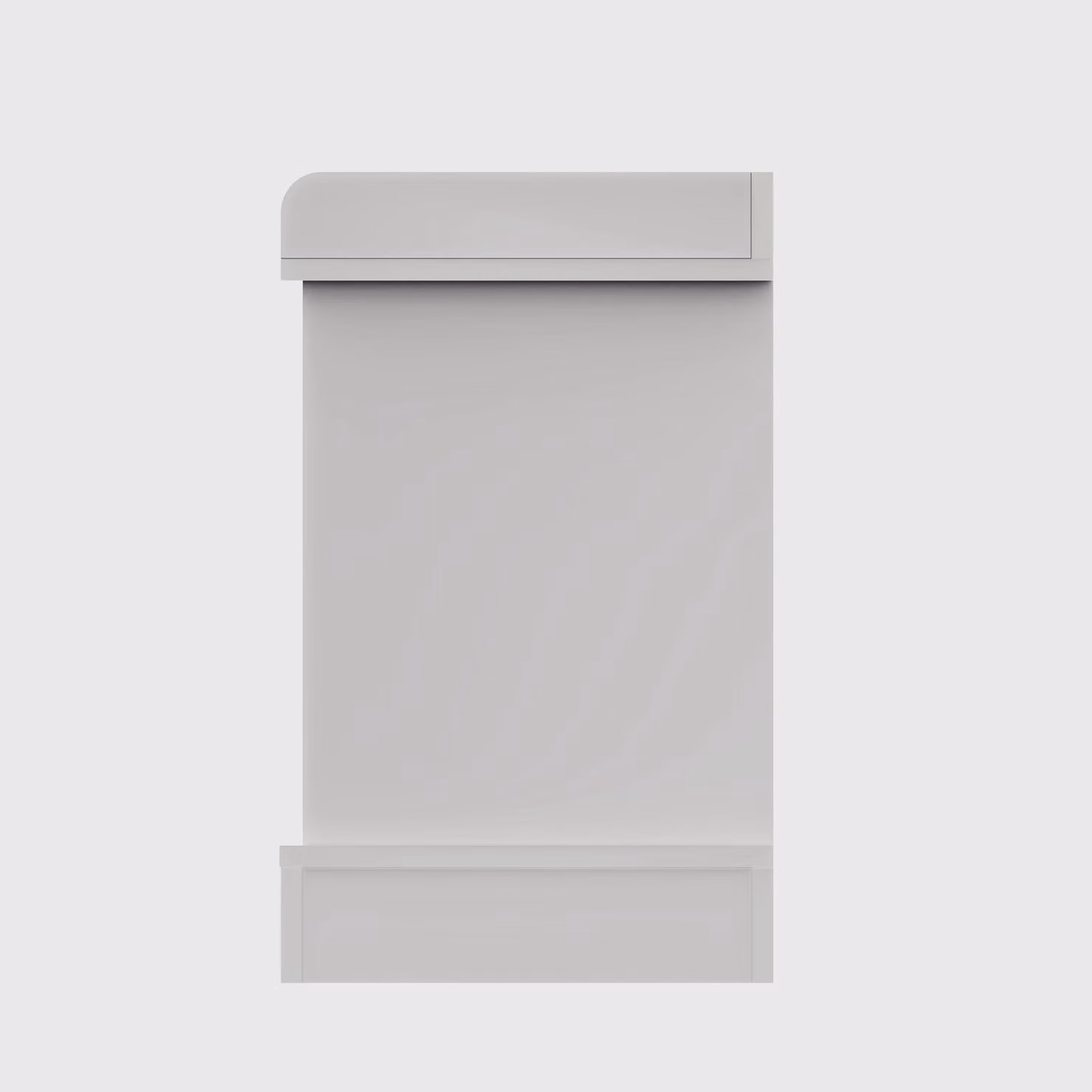 GFW Kempton White Modern Lacquered MDF Shoe Rack – 3