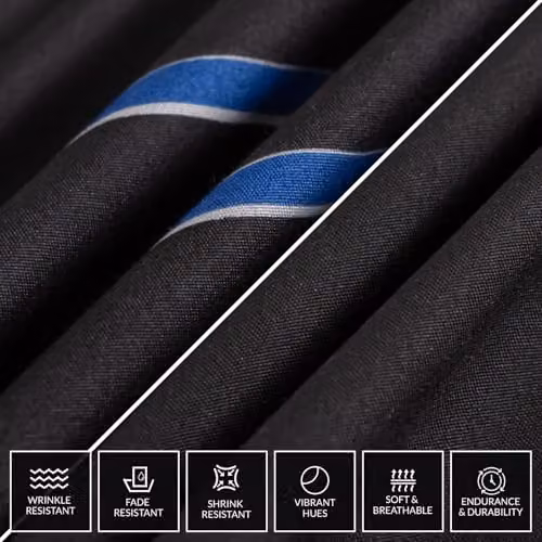Pamposh Black Double Brushed Microfibre Duvet Cover Set with 2 Pillowcases, W/D/H: 200 x 200 cm – 5