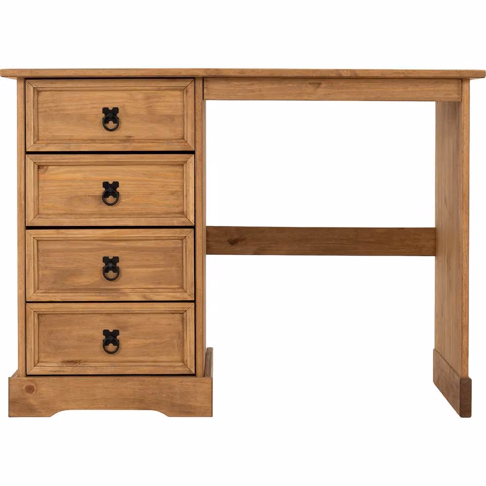 Seconique Corona Essentials 4 Drawer Dressing Table in Natural Waxed Pine – 2