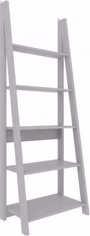 LPD Tiva Grey 5 Tier Ladder Bookcase