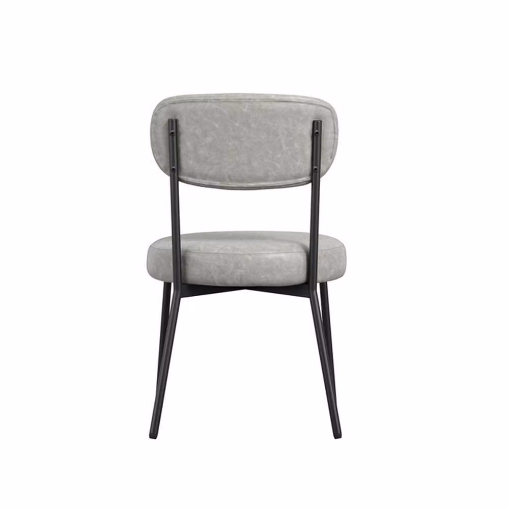 Lemon Pavilion Furniture Smith Dining Chairs, Set of 2, Grey and Black Matte, L50 x W48 x H79 cm – 3