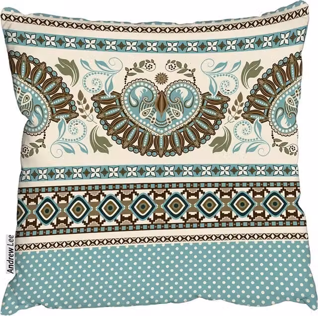 Andrew Lee Green Graphic Square Cushion, W: 60 cm, H: 60 cm