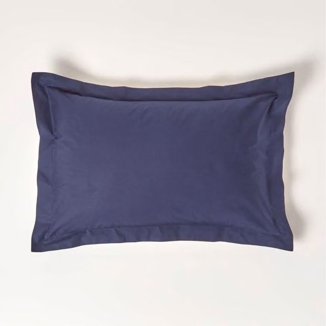 Homescapes Blue Egyptian Cotton 200 Thread Count Oxford Pillowcase