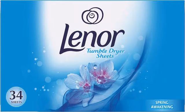 Lenor Tumble Dryer Sheets Blue 34 Sheets