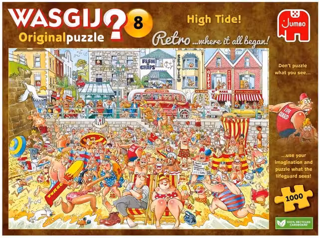 Wasgij Retro Original 8 High Tide! 1000 Piece Jigsaw Puzzle in Multicolour