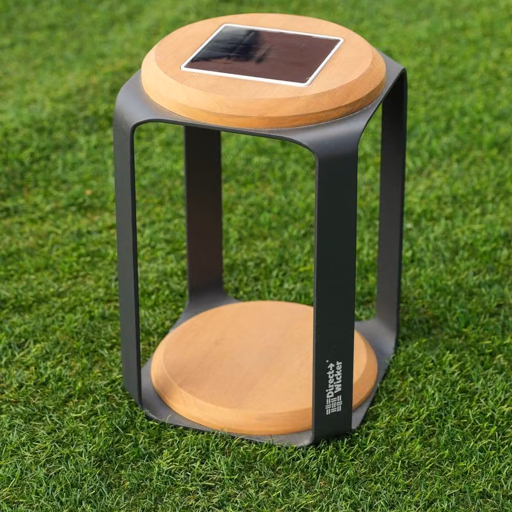 MIMO Outdoor Solar LED Lantern in Black with Warm White Light and Touch Control – 9