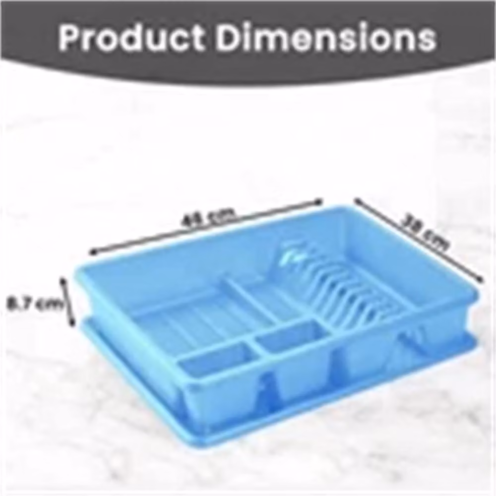 Nordara Blue Kitchen Sink Dish Drainer with Drip Tray, Width: 100 cm – 2