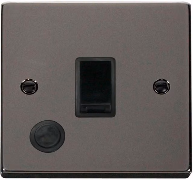 SE Home Black Nickel 1 Gang 20A DP Switch with Flex