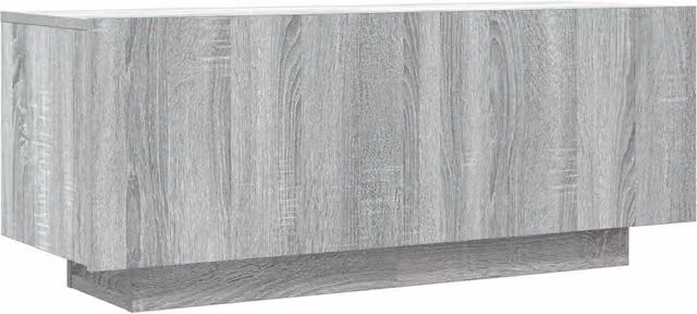 Berkfield Home Modern Grey Sonoma TV Cabinet, W/D/H: 100 x 35 x 40 cm – 1