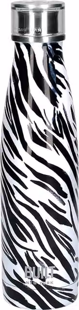 Built NY White Zebra Vacuum Insulated Stainless Steel Water Bottle, 500 ml – 1