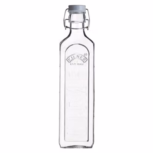Kilner Clip Top Glass Bottle, Transparent, 1 l