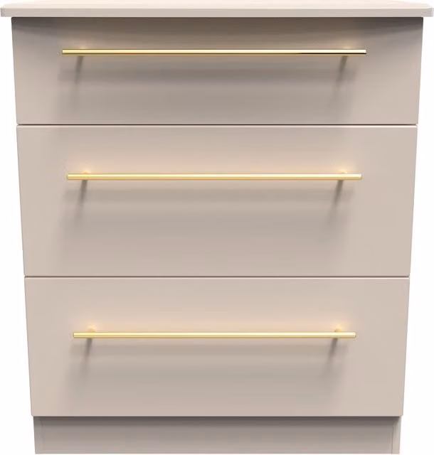 Helmsley 3 Drawer Deep Chest in Taupe