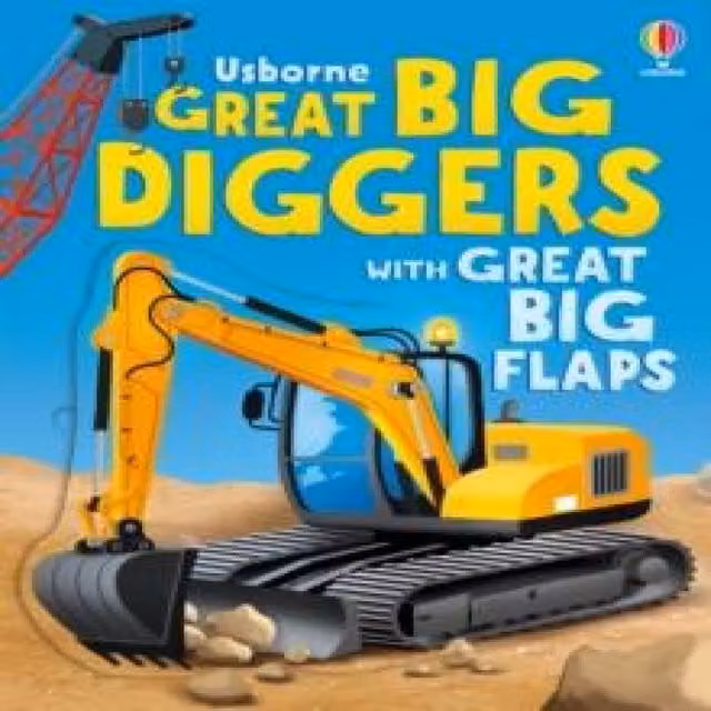 Alice Beecham Great Big Diggers Board Book with Flaps, Multicolour