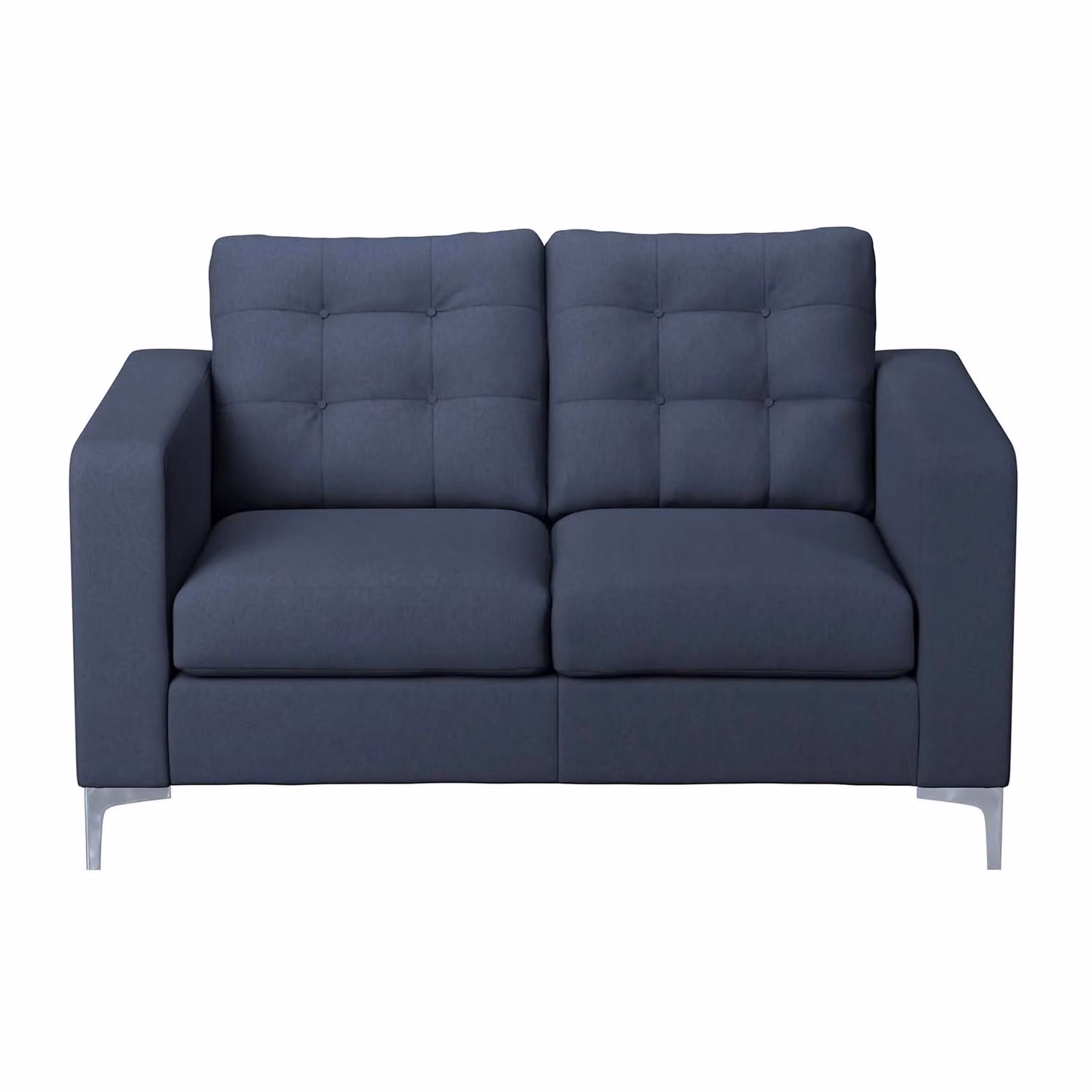 Furnishings For Less UK Smart Hackney 2 Seater Fabric Sofa in Sapphire Blue or Pewter Grey, W/D/H: 141 x 80 x 84 cm – 2