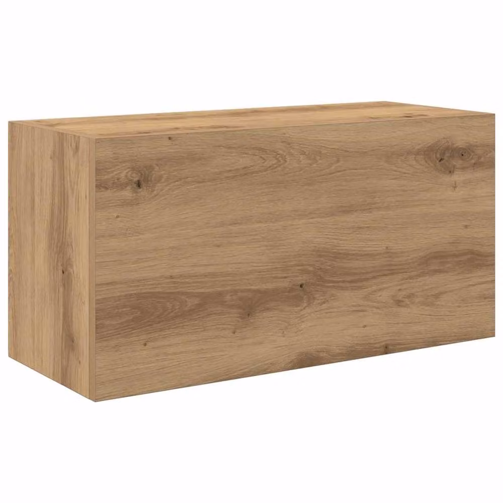 Berkfield Home Artisan Oak Decorative Bathroom Wall Cabinet with Glass Doors, Brown, W/D/H: 60 x 25 x 30 cm – 2