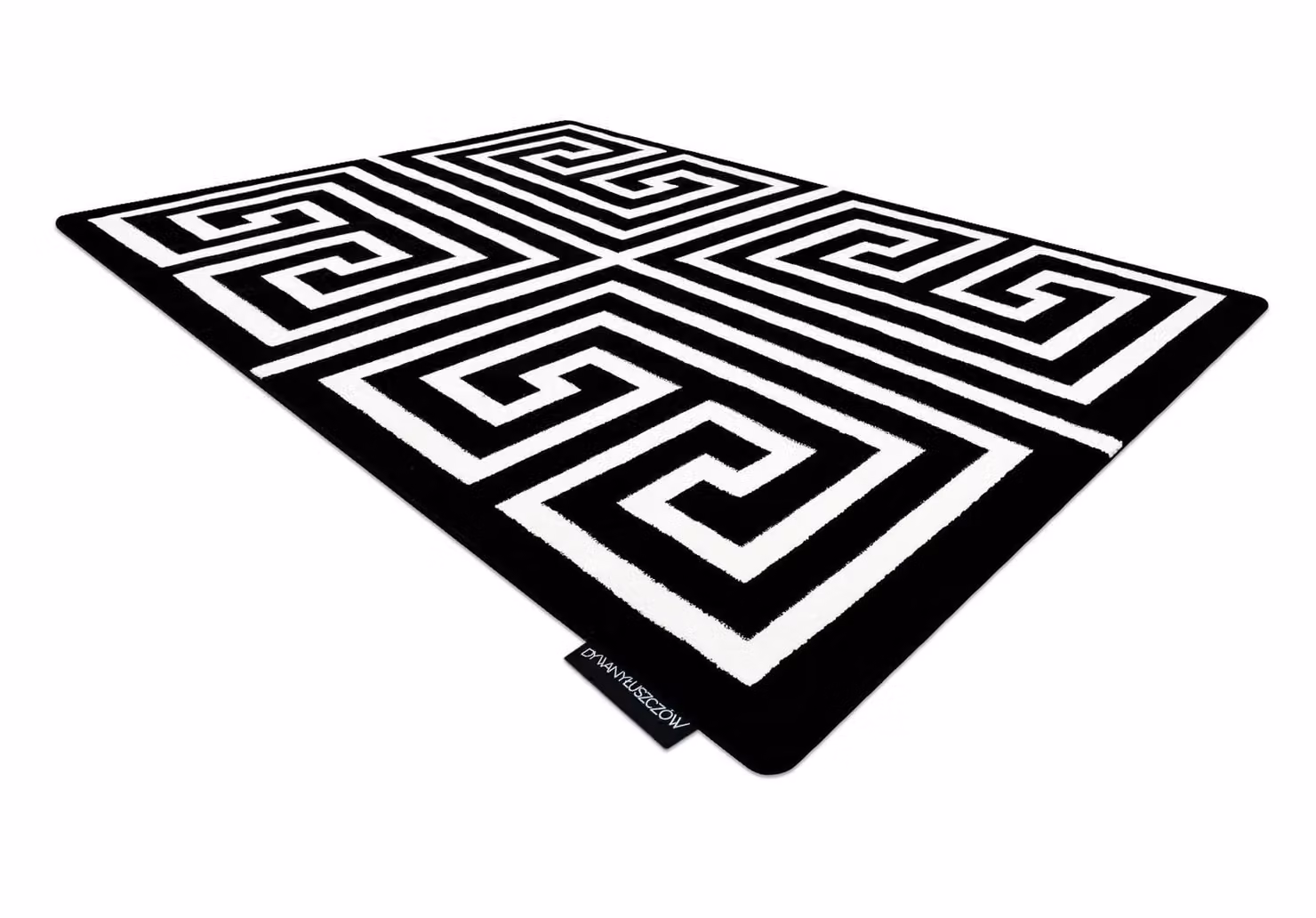 RugsX Hampton Geometric Rectangular Rug in Black, W: 80 cm, L: 150 cm – 2