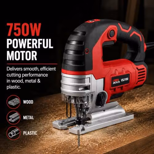 Lumberjack Professional Variable Speed Pendulum Jigsaw 750W Red – 2