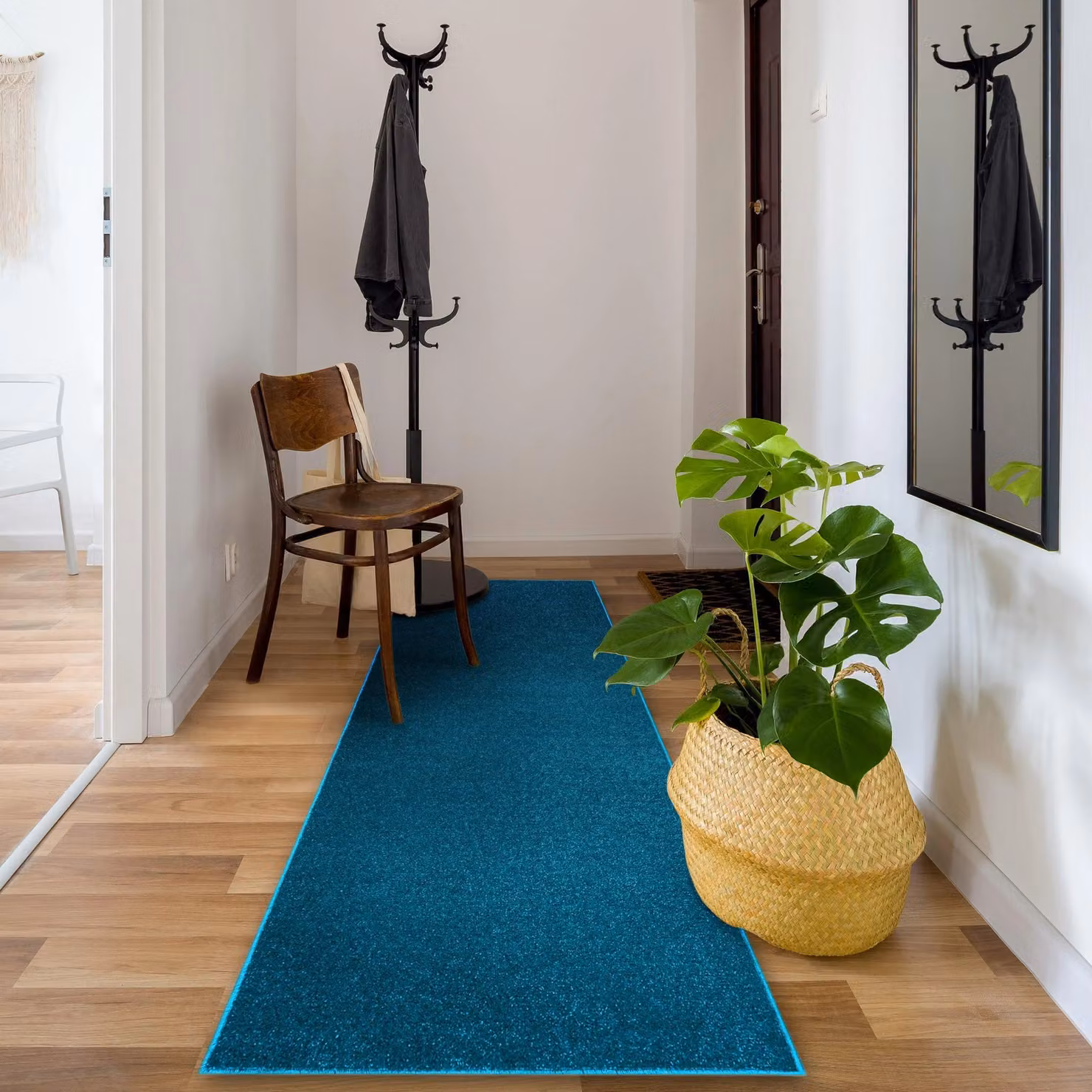 RugsX Eton 898 Runner in Blue, W: 90 cm, L: 400 cm – 3