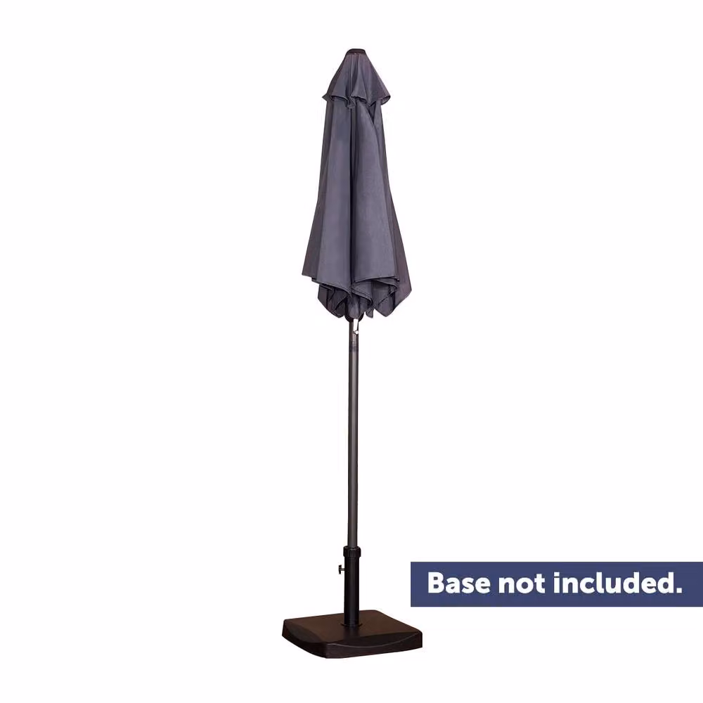 Charles Bentley Black Market Garden Parasol with Crank Function, 2m Diameter – 2