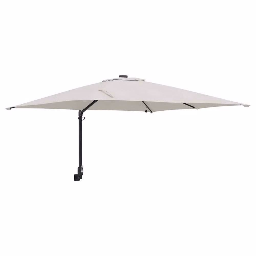 Berkfield Home Traditional Garden Parasol in Sand, W/D/H: 248.5 x 247.5 x 119 cm – 3