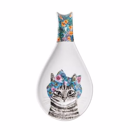 Mikasa Tipperleyhill Porcelain Spoon Holder with Multicolour Floral Design, W: 21 cm, D: 11 cm, H: 3 cm – 1