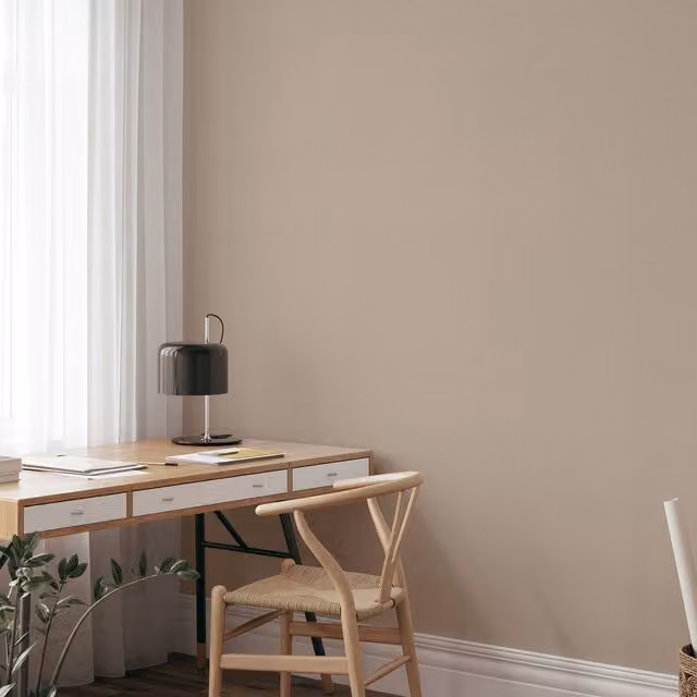 Erismann Modern Plain Beige Vinyl Wallpaper Roll
