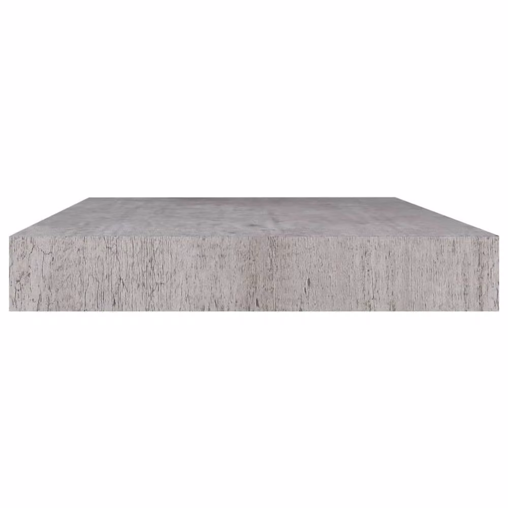 Berkfield Home Set of 4 Floating Wall Shelves in Concrete Grey MDF, W: 40 cm, D: 23 cm, H: 4 cm – 3