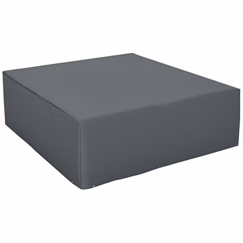 Outsunny Grey Water-Repellent Outdoor Garden Furniture Sofa Set Cover, W: 192 cm – 1