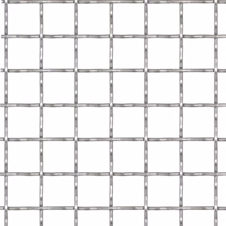 Berkfield Home Silver Stainless Steel Crimped Garden Wire Mesh Fence