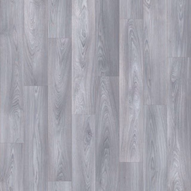 Sirius Grey Wood Effect Plank Vinyl Flooring, 2.6mm Thickness, W: 200 cm, L: 300 cm