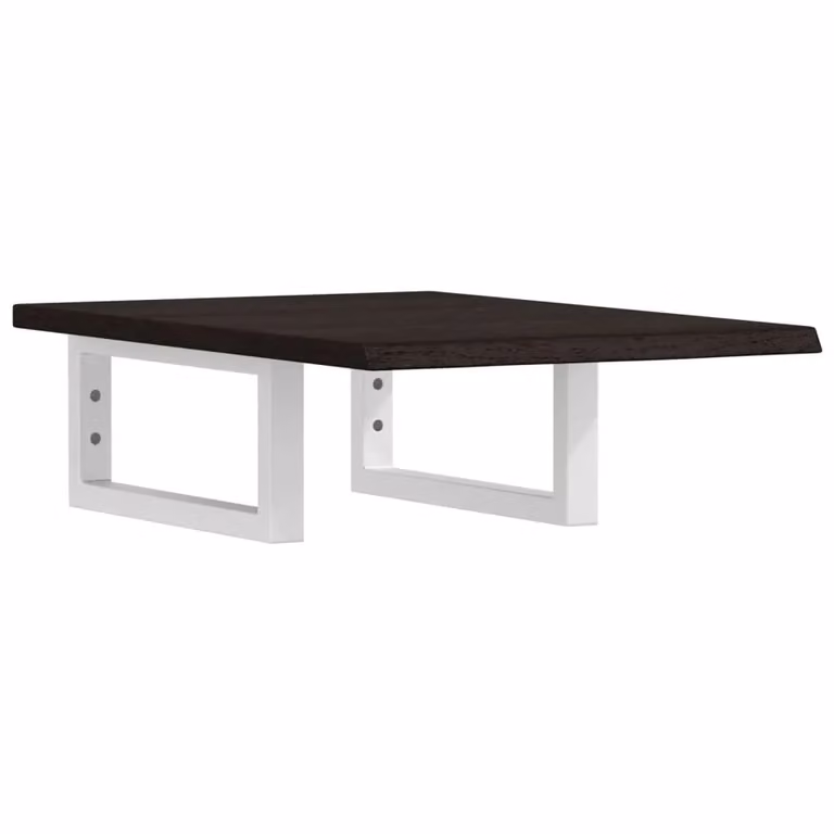 Berkfield Home Wall Mounted Basin Shelf in Brown Oak and Steel