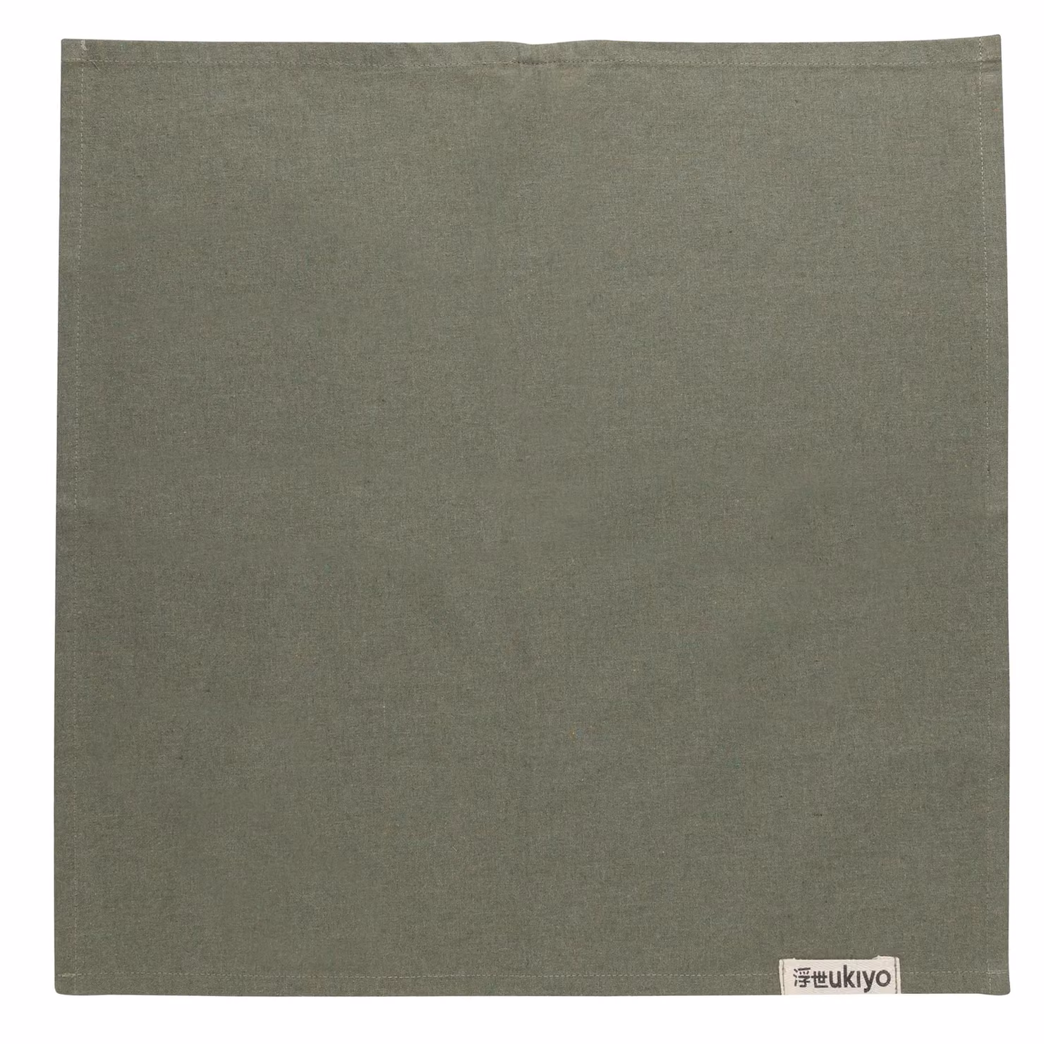Ukiyo Green Cotton Napkin Set of 4, W/D: 45.0 x 45.0 cm – 2