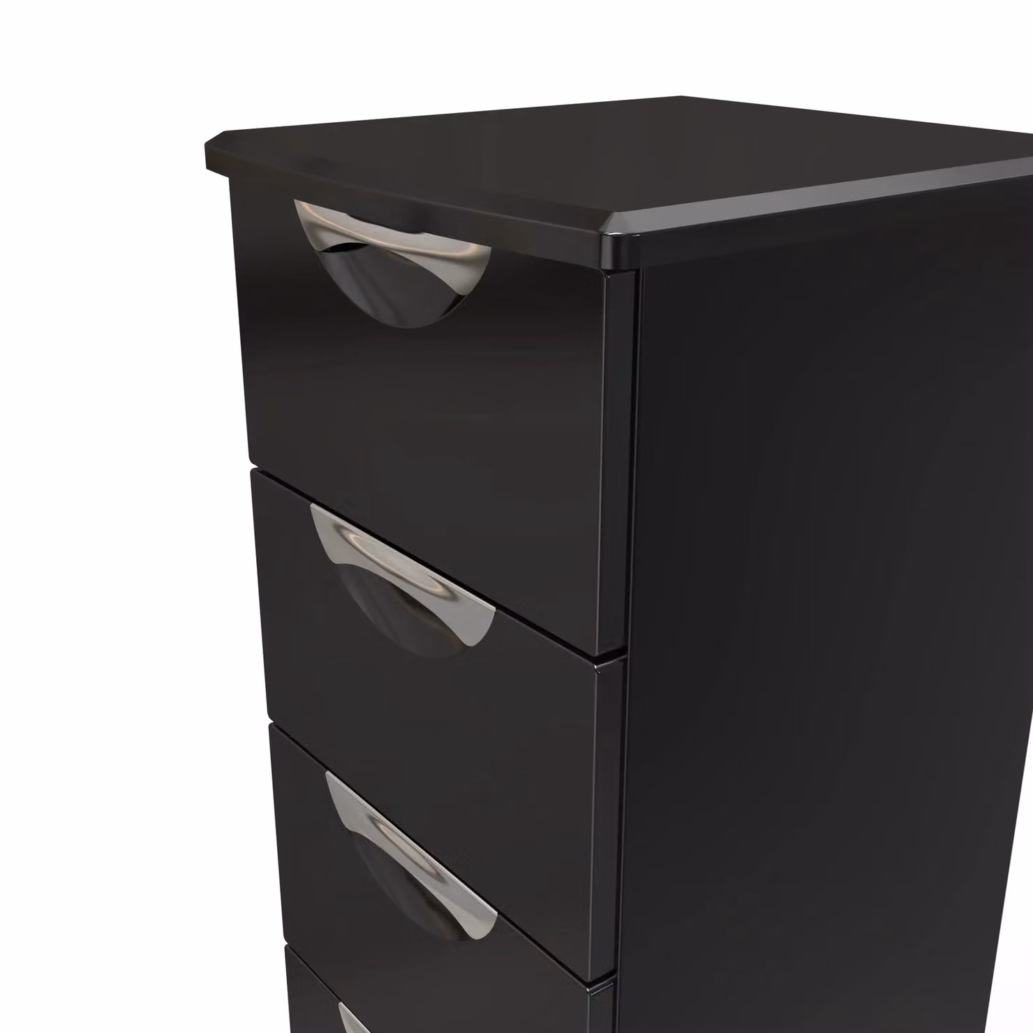 2 U Holborn Ready Assembled 5 Drawer Tallboy in Black – 3