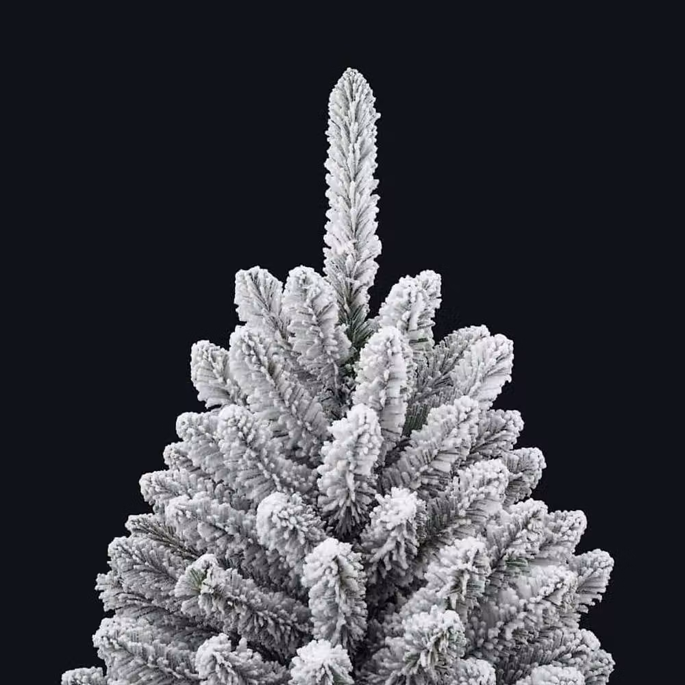 Berkfield Home Elegant Artificial Christmas Tree in Green and White, Height: 150 cm – 4