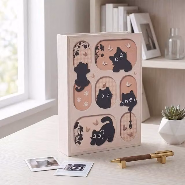 PAWNORA Pink Slip In Photo Album and Memo Case