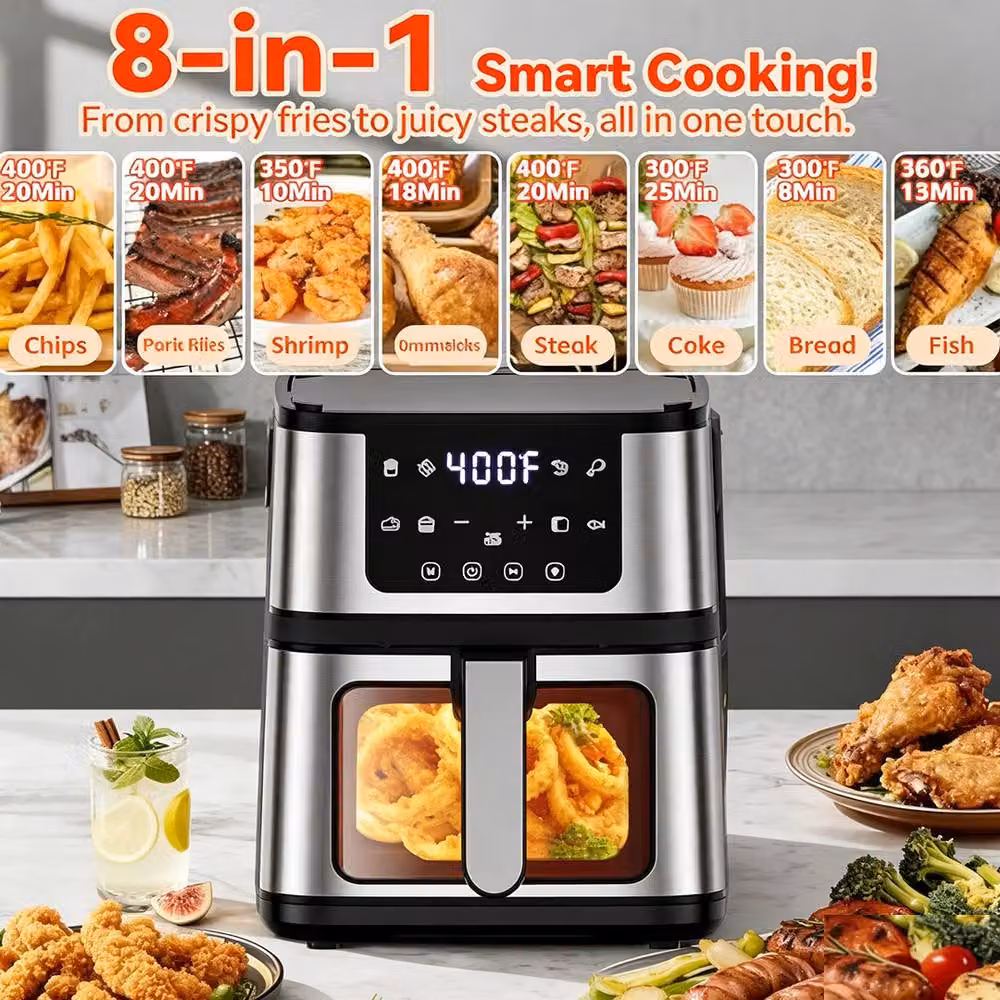 Ventryn Multicolour and Black Electric Air Fryer with Hot Air Technology and Timer – 3