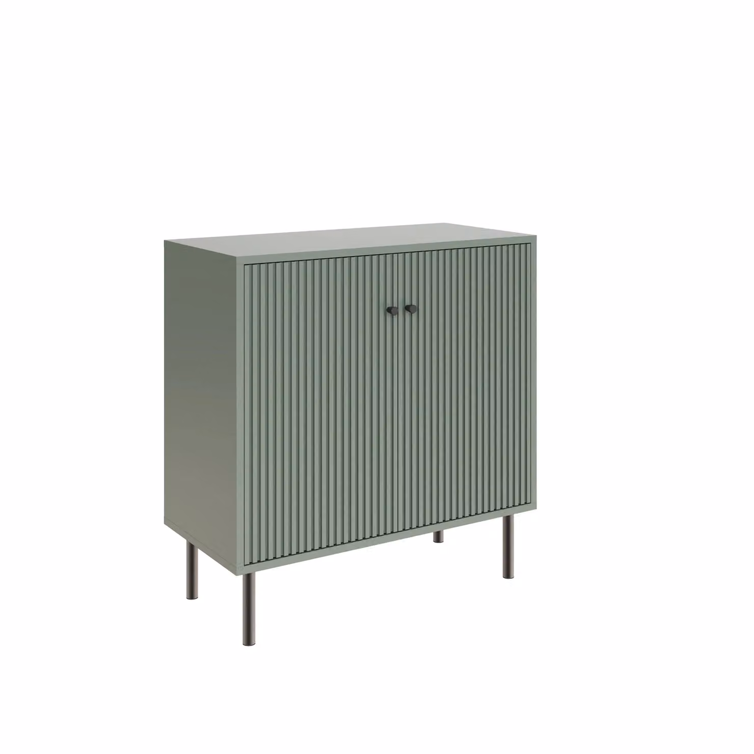 GFW Garrucha Modern Green 2 Door Shoe Cabinet with Drawers and Internal Shelves – 3