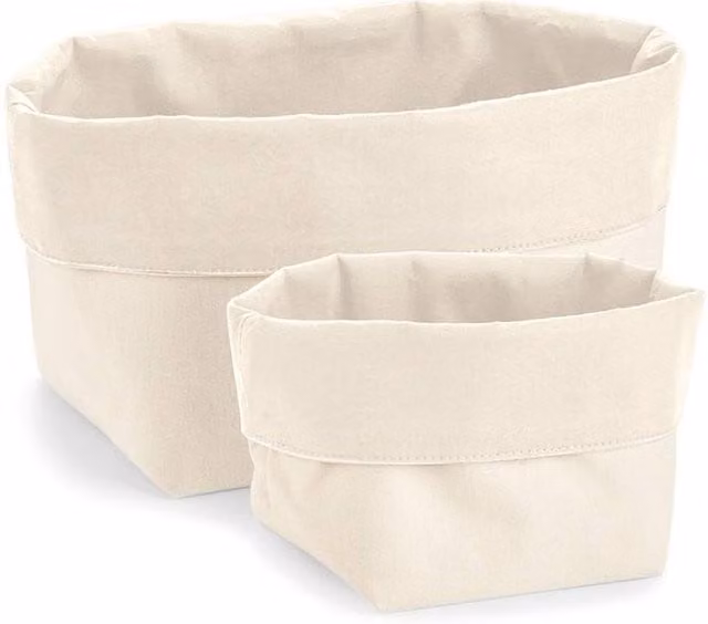 Westford Mill Reversible Canvas Personal Organiser in Beige