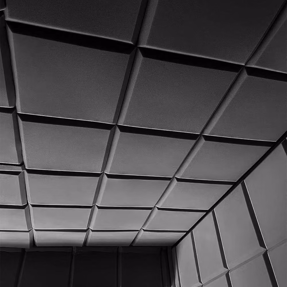 NESTLUNE 12 Piece Grey Foam Acoustic Wall Panel Tiles for Studio – 2