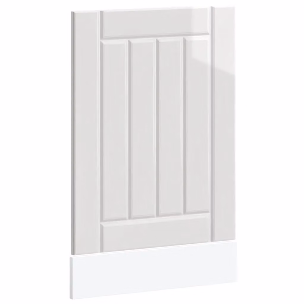 Berkfield Home Lucca High Gloss White Dishwasher Panel in Engineered Wood – 2