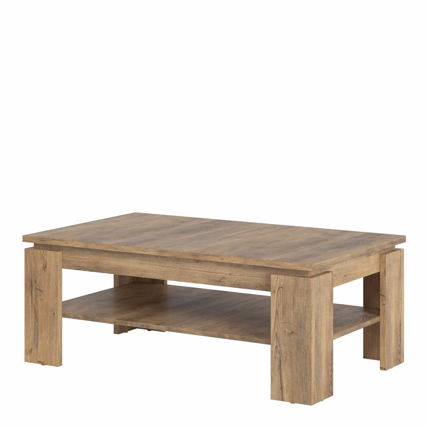 Furniture To Go Rapallo Large Rectangular Coffee Table in Oak Brown – 3