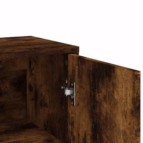 vidaXL Modern Sideboard in Smoked Oak, Brown Engineered Wood, W/D/H: 60 x 31 x 84 cm – 4