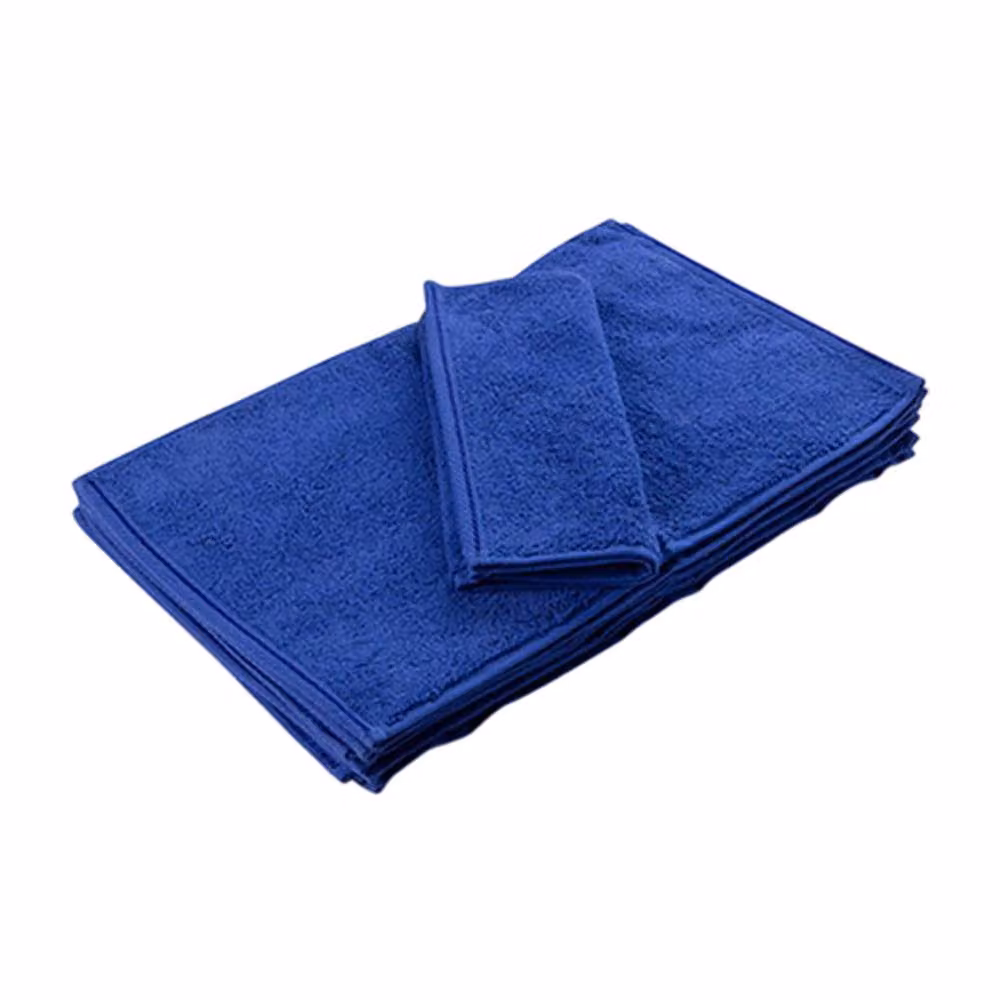 ARTG Blue Cotton Terrycloth Guest Towel with Border – 2