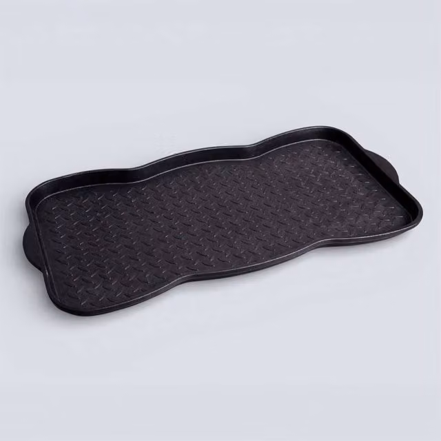 St Helens Home & Garden Shoe and Boot Tray, Black, W: 75.0 cm, D: 38.0 cm, H: 3.8 cm – 5
