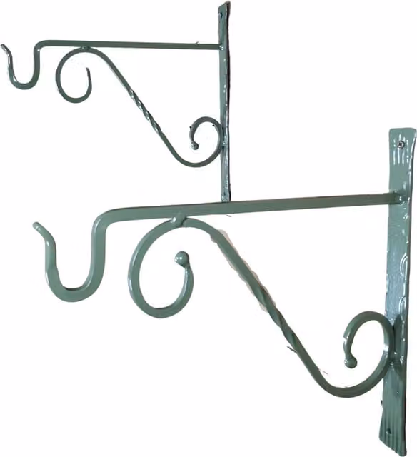 Samuel Alexander Heavy Duty Wall Bracket Hook for Hanging Baskets, Green