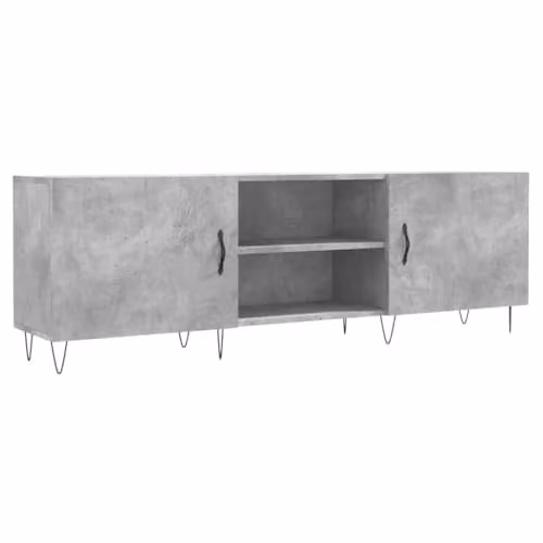 vidaXL Industrial TV Cabinet in Concrete Grey, W/D/H: 150 x 30 x 50 cm