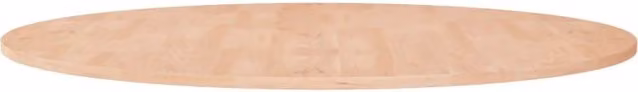Berkfield Home Round Solid Wood Oak Table Top in Brown, Diameter: 90 cm, Thickness: 1.5 cm