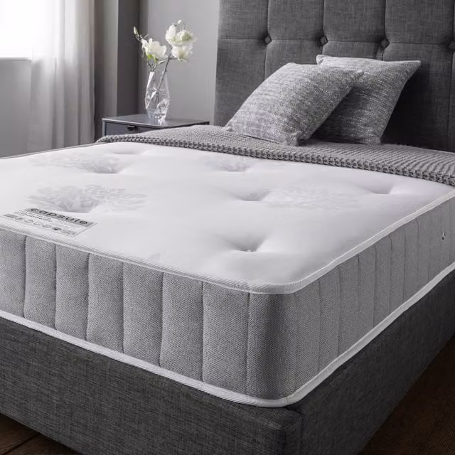 Julian Bowen Capsule Orthopaedic Bonell Spring Mattress in White, W/D/H: 140 x 200 x 20 cm – 1