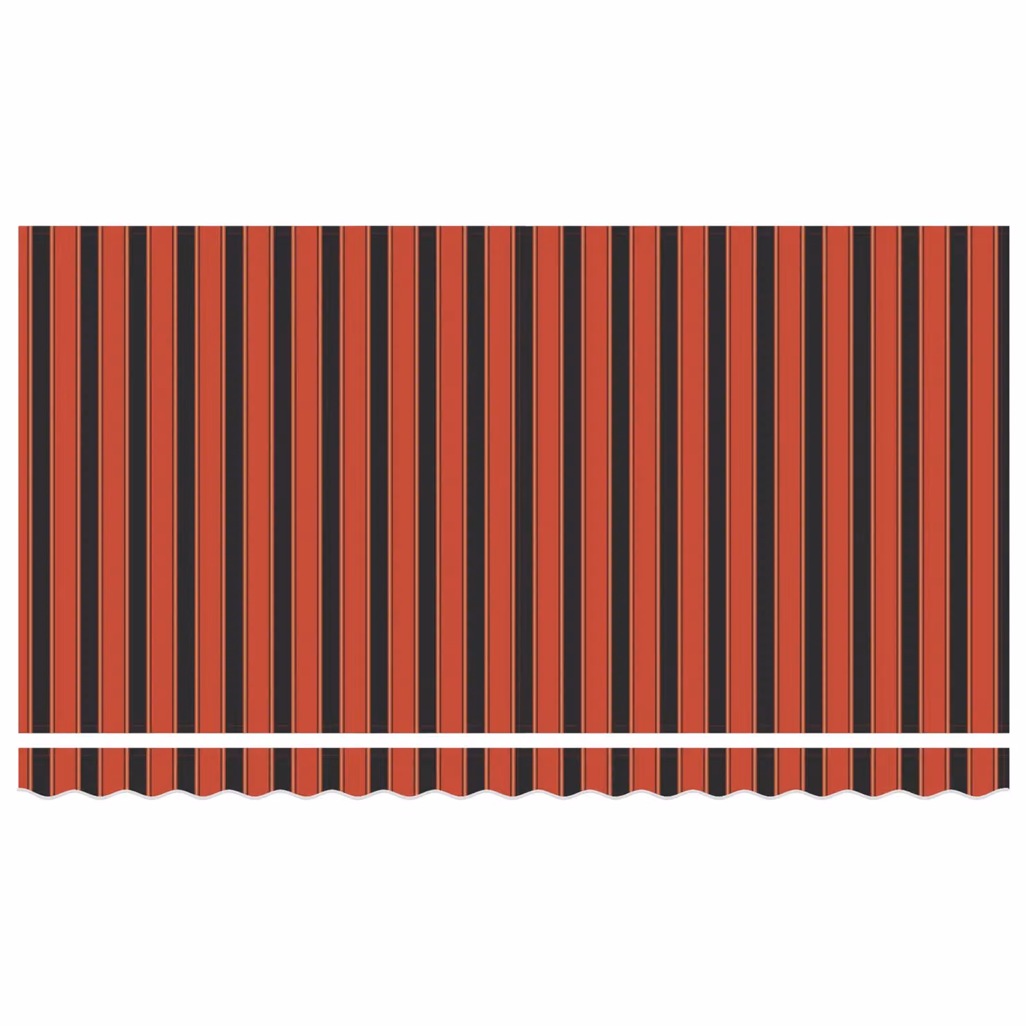 Berkfield Home Manual Retractable Wall-Mounted Folding Arm Awning in Orange and Black, W: 350 cm, D: 200 cm – 3